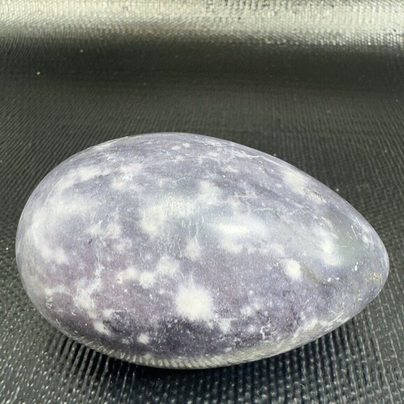 Vintage Italian Marble Carved Large Egg Figurine Paperweight Stone Heavy Purple - Picture 5 of 13